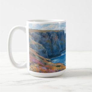 Caneca De Café "Cliff of Enless Horizon" - Uma paisagem marinha g