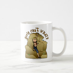 Caneca De Café Clima de Rock de Garota Leve