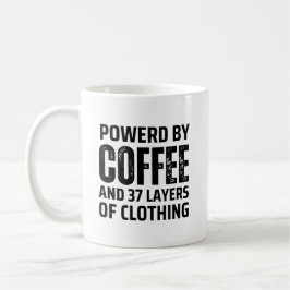 Caneca De Café Clima frio Víblias Mug, Café e tempo