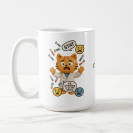 Caneca De Café Clinical Lab Tech Cat Running So Many Tests