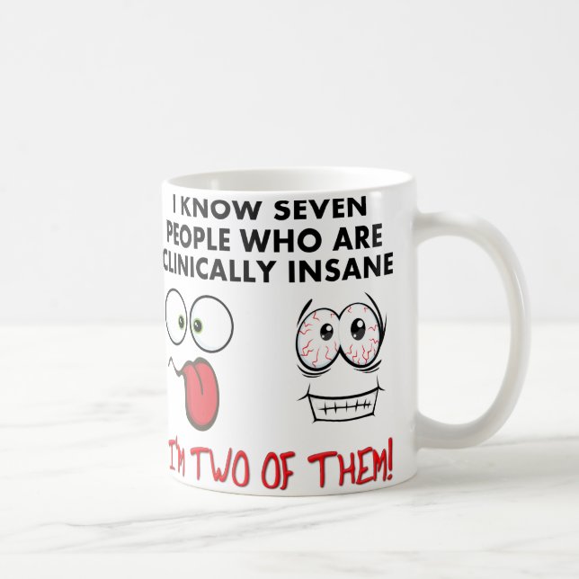 Caneca de Café Clinicamente Louco Duplamente Diver (Direita)