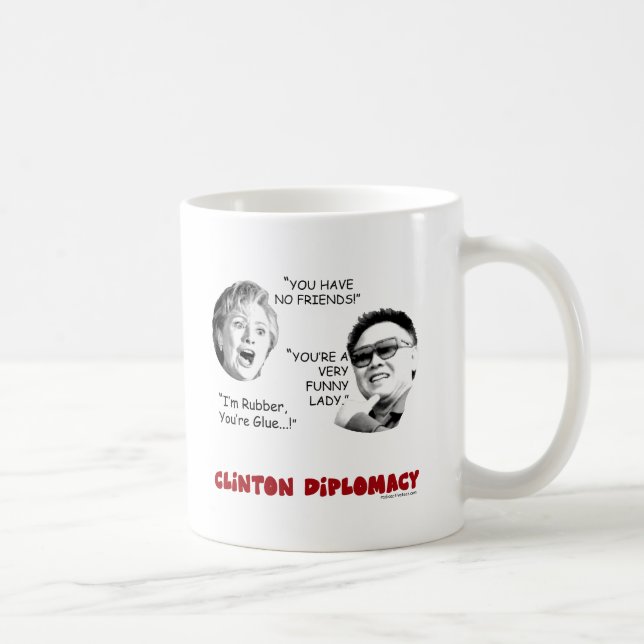 Caneca De Café clintondiplomacy3 (Direita)