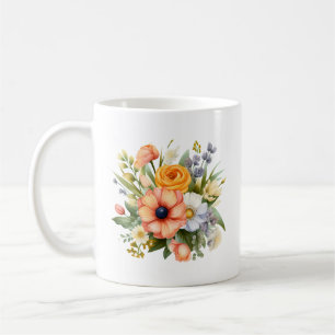 Caneca De Café Clipart de Buquê Spring Flowers-92390