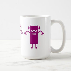 Caneca De Café Clipe de Dia das Bruxas de Frankenstein Roxo