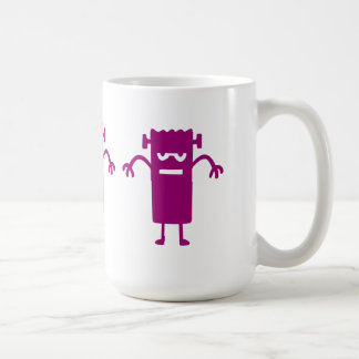 Caneca De Café Clipe de Dia das Bruxas de Frankenstein Roxo