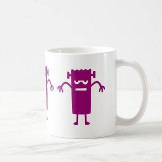 Caneca De Café Clipe de Dia das Bruxas de Frankenstein Roxo