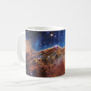 Caneca De Café Clipes cósmicos na Nebulosa de Carina   James Webb