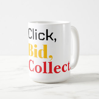 Caneca De Café Clique, Licite, Colecione. Livro