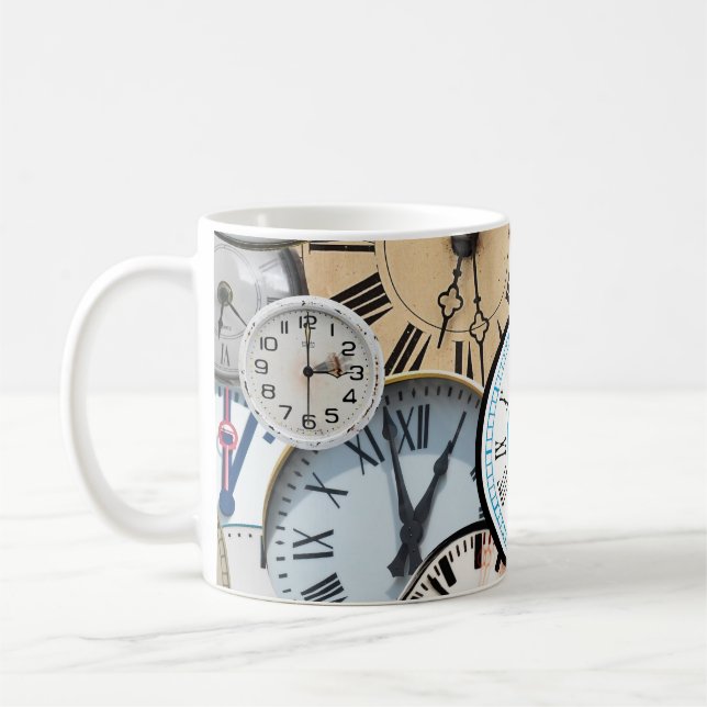 Caneca De Café Clock Coffee Mug (Esquerda)