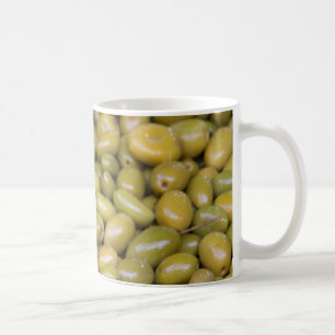 Caneca De Café Close Up de Azeitonas Verdes