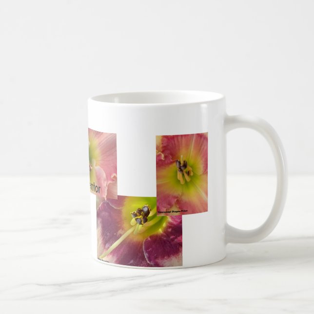 Caneca De Café Close up do hemerocallis (Direita)