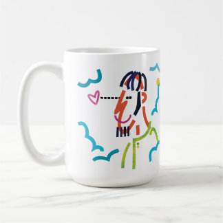 Caneca De Café Cloud 9 Abstrato Modern Art Illustration Mug