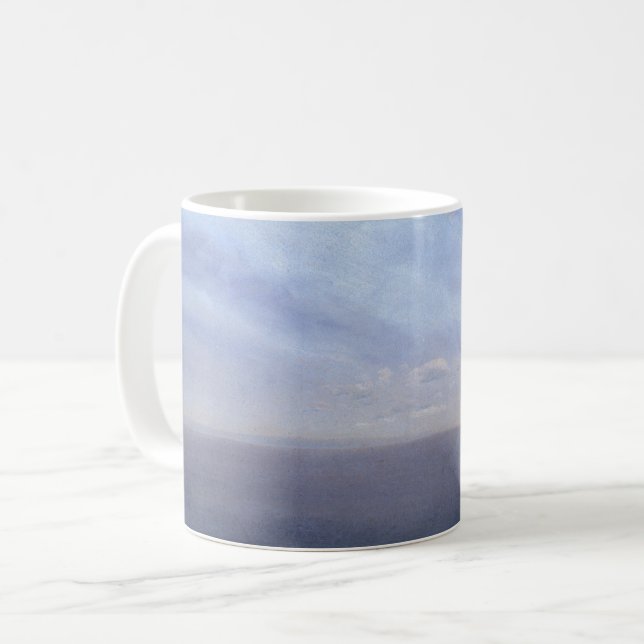 Caneca De Café Cloud Study with Sea and Sky - Albert Bierstadt (Frente Esquerda)