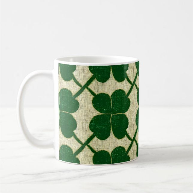 Caneca De Café Clover Lattice Linen (Esquerda)