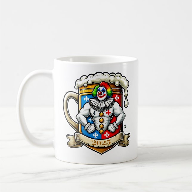 Caneca De Café Clown, Bierkrug, Bodybuilding - Fasching Karneval (Esquerda)
