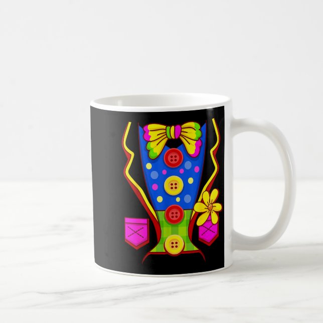 Caneca De Café Clown Costume Circus  (Direita)