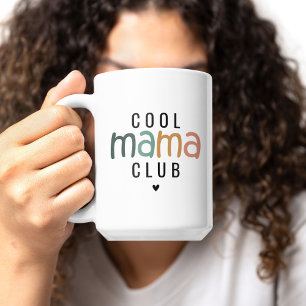 Caneca De Café Clube da Mamãe Legal Divertida, Presente de Mãe