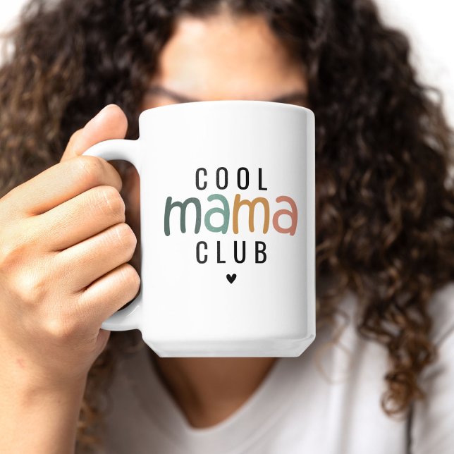 Caneca De Café Clube da Mamãe Legal Divertida, Presente de Mãe (Criador carregado)