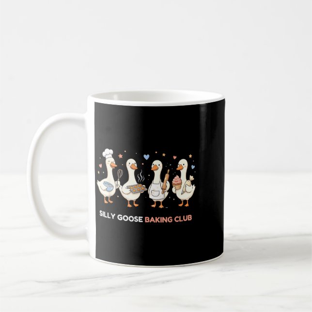 Caneca De Café Clube de Assar Ganso Mãe Divertida de Padaria Chef (Esquerda)
