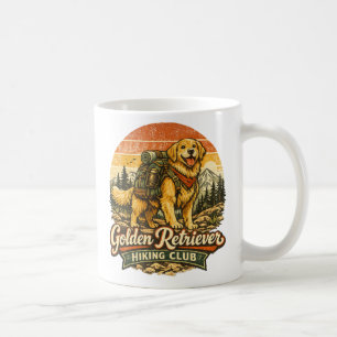 Caneca De Café Clube de Caminhada do Golden Retriever