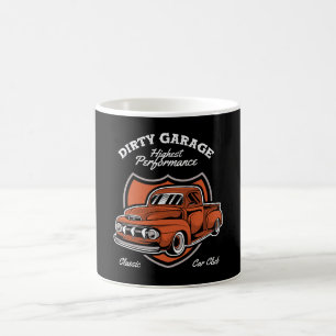 Caneca De Café Clube de Carros de Caminhões Clássicos Dirty Garag