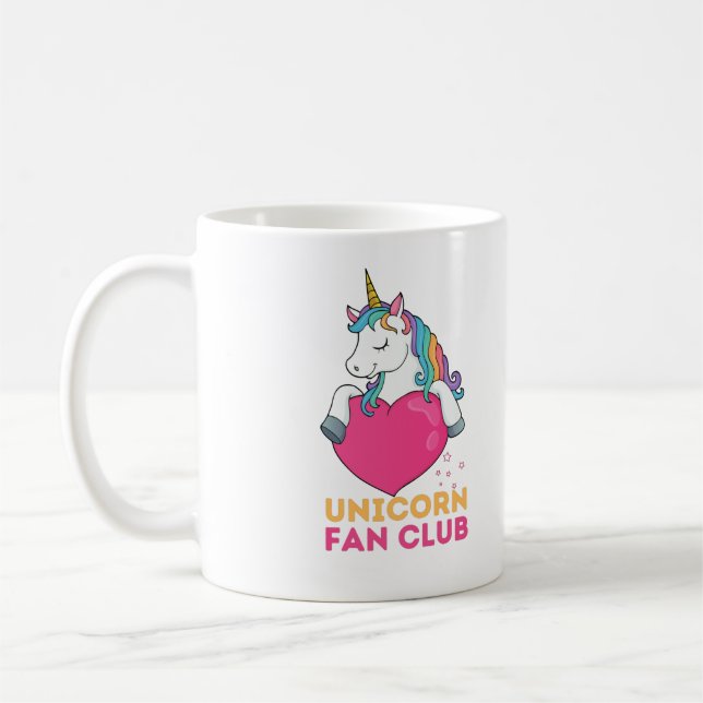 Caneca De Café clube de fãs de unicórnio Mug (Esquerda)