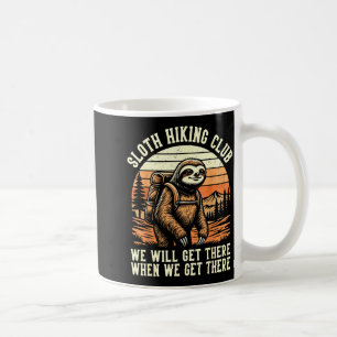 Caneca De Café Clube de Hiking de Preguiça Engraçado Caminhante a