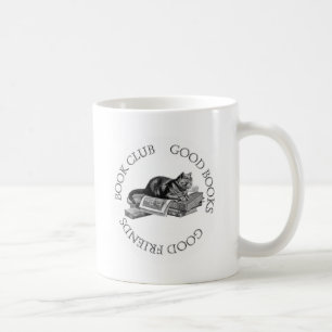 Caneca De Café Clube de leitura - bons livros - bons amigos com