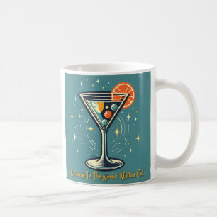 Caneca De Café Clube de Martini Atômico Coquetel Futurista Retrô