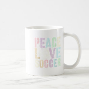 Caneca De Café Clube de Mulheres de Futebol Divertido Paz Amor 