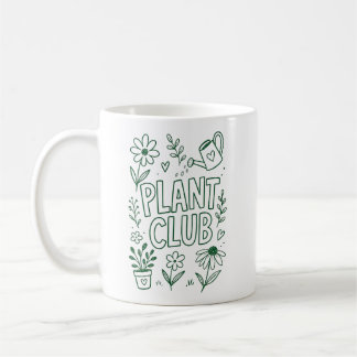Caneca De Café Clube de Plantas Jardim Amante de Plantas