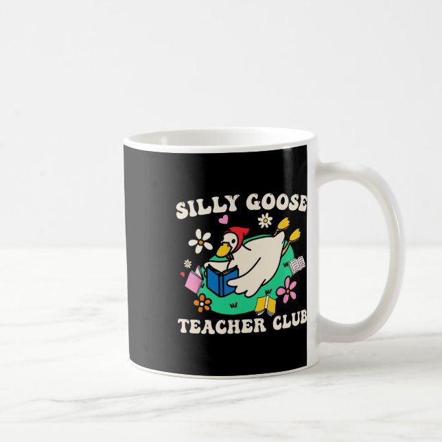 Caneca De Café Clube de Professor de Ganso Bobo Retro Groovy Prof (Direita)