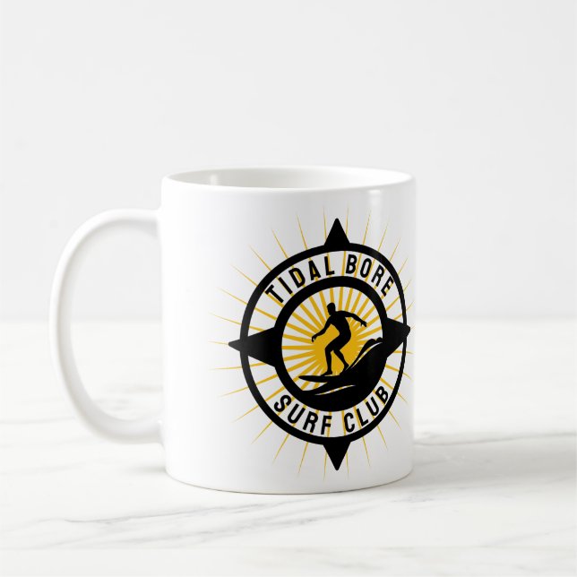 Caneca De Café Clube de Surf de Maré Cheia (Esquerda)