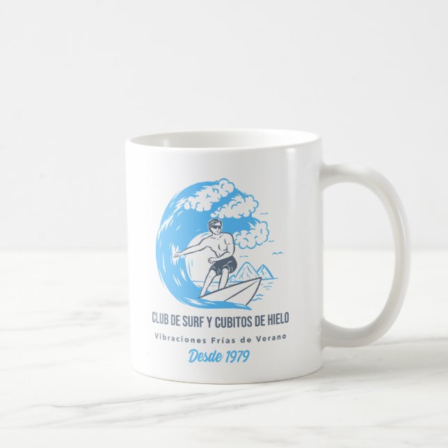 Caneca De Café Clube de Surf e Cubo de Gelo (Direita)