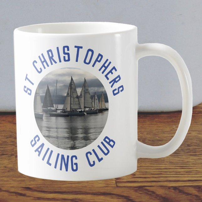 Caneca De Café Clube de vela (Criador carregado)