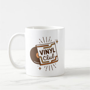 Caneca De Café Clube de vinil para amantes de música analógica