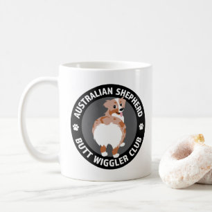 Caneca De Café Clube de Wigglers de Bumbum Shepherd Australiano -