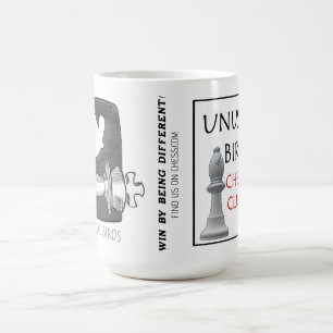 CANECA DE CAFÉ CLUBE DE XADREZ DE AVES NÃO USUAIS