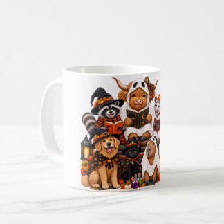 Caneca De Café Clube do Livro de Animais Fofos de Halloween – Vac
