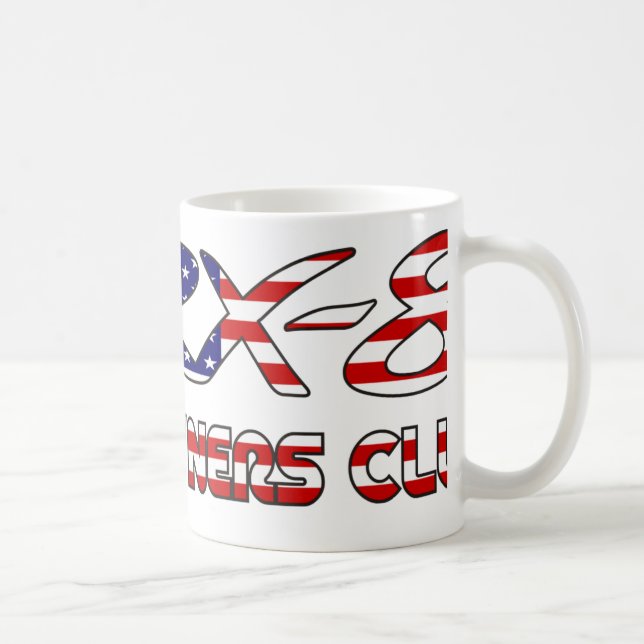 Caneca De Café Clube dos proprietários de Mazda RX8 EUA (Direita)