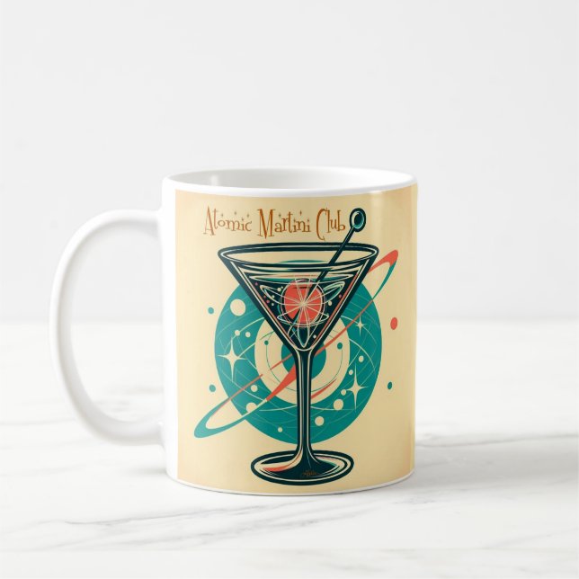 Caneca De Café Clube Martini Atômico Era Espacial (Esquerda)