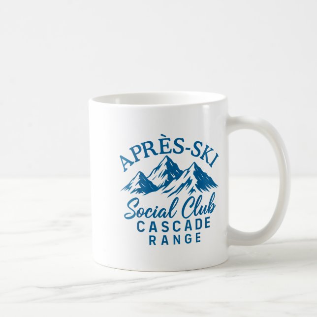 Caneca De Café clube social de après ski cascade range  (Direita)