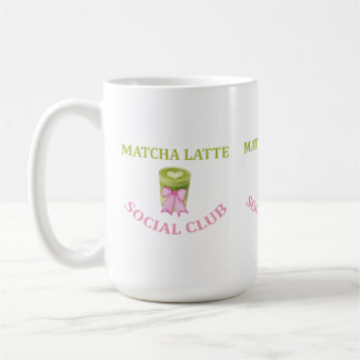 CANECA DE CAFÉ CLUBE SOCIAL DE MATCHA LATTE