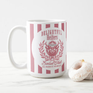 Caneca De Café Clube Social de Vaqueiras Engraçadas e Divertidas
