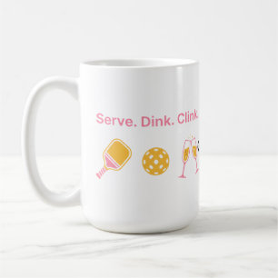Caneca De Café Clube Social de Vinho de Pickleball Divertido Serv