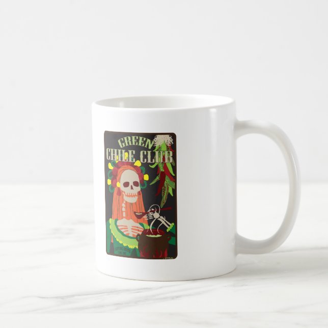 Caneca De Café clube verde do pimentão (Direita)