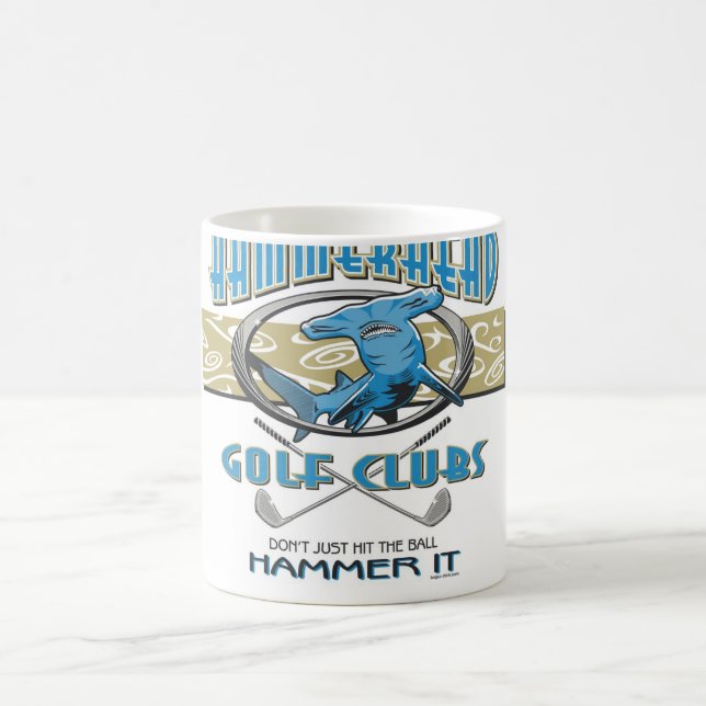 Caneca De Café Clubes de golfe do Hammerhead (Centro)