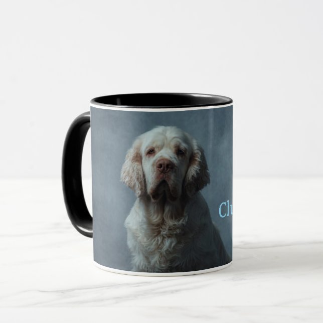 Caneca de Café Clumber Spaniel (Frente Esquerda)