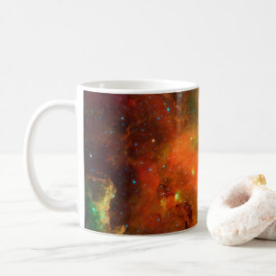 Caneca De Café Clusters De Estrelas Na Nebulosa Norte-Americana.