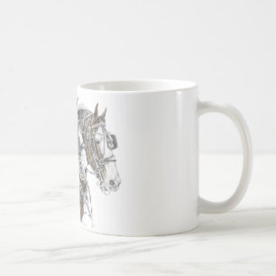 Caneca De Café Clydesdale Draft Horse Team